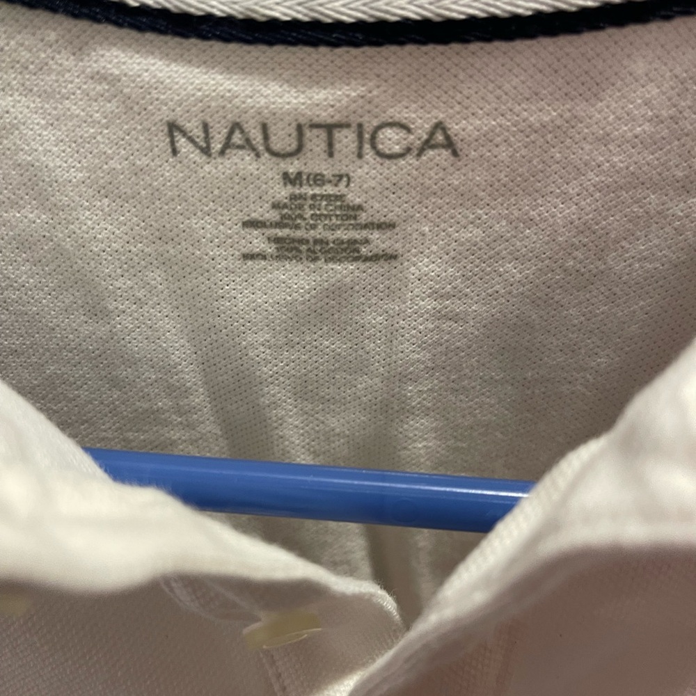 Nautica Men's Classic White Button Down Shirt